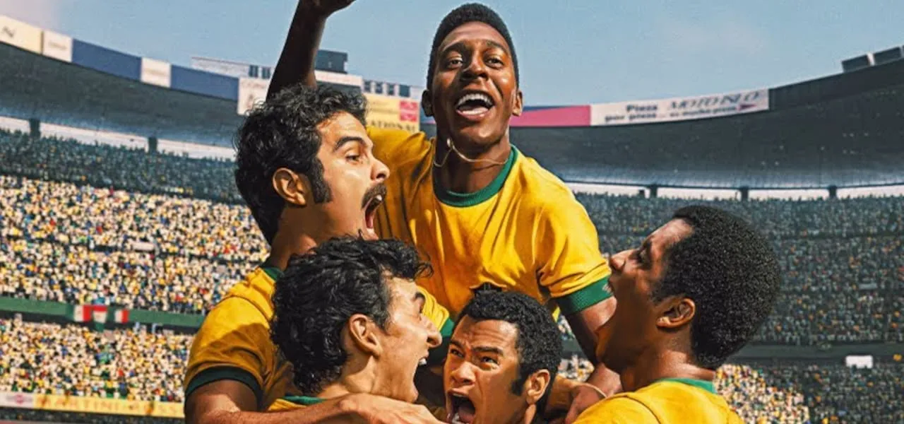 Fotograma de Brasil 70: A Saga do Tri, una de las tres producciones que Netflix nombró como casos de uso de IA generativa en su earnings call del segundo trimestre de 2026.
